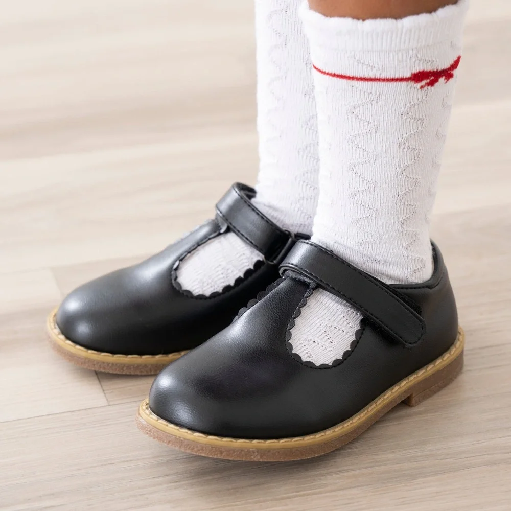 MARIE NICOLE girls T-Strap Mary Jane Hard Sole Shoes